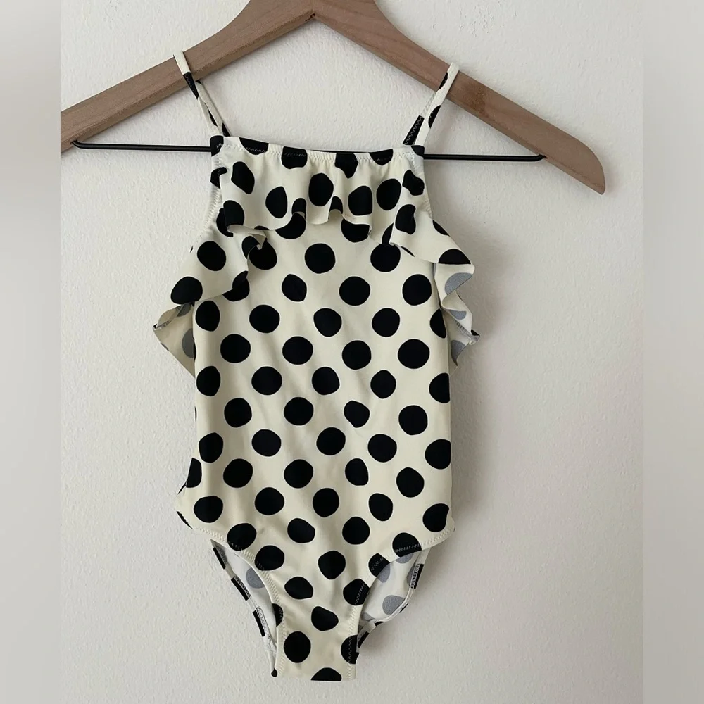 Zara kids swimsuit one piece polka dot size 6/7
